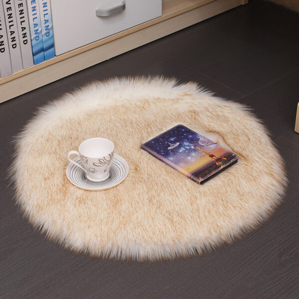 Hair Plush Carpet Floor Mats Household Floor Mats Wool Round Bedroom Carpets