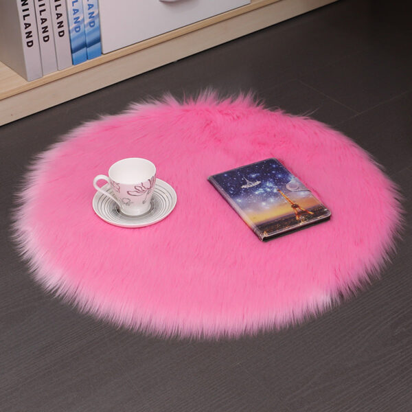 Hair Plush Carpet Floor Mats Household Floor Mats Wool Round Bedroom Carpets