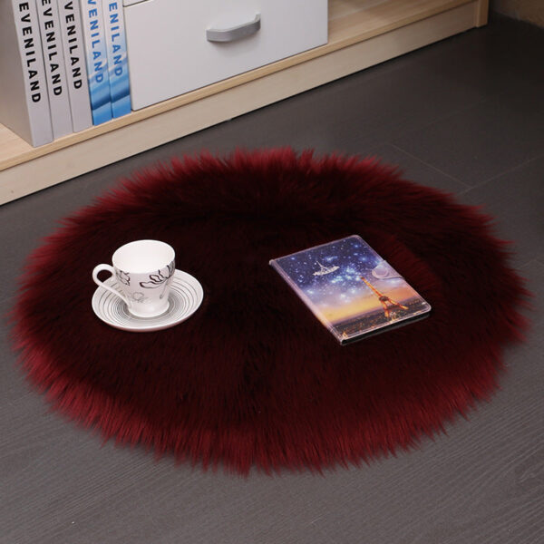 Hair Plush Carpet Floor Mats Household Floor Mats Wool Round Bedroom Carpets