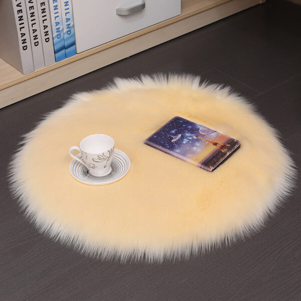 Hair Plush Carpet Floor Mats Household Floor Mats Wool Round Bedroom Carpets