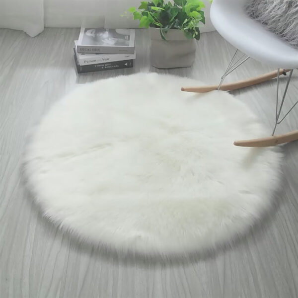 Hair Plush Carpet Floor Mats Household Floor Mats Wool Round Bedroom Carpets