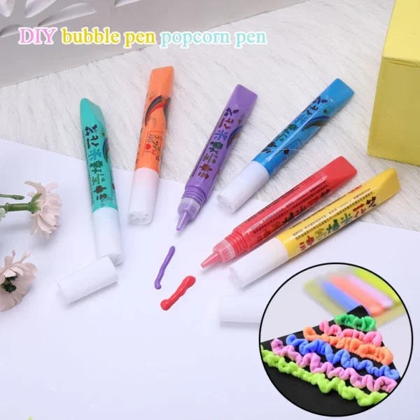 3D Magic Puffy Pens (6 Pens)